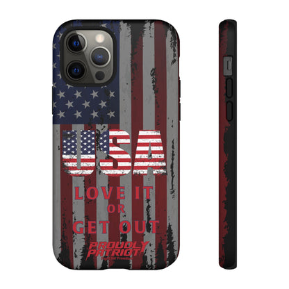 Stars, Stripes, and Zero Tolerance BLK Phone Case