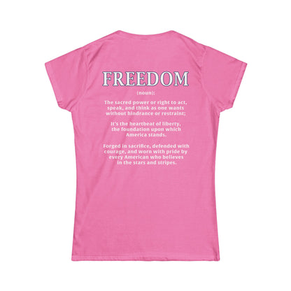 Freedom: The Heartbeat of Liberty Women's Tee