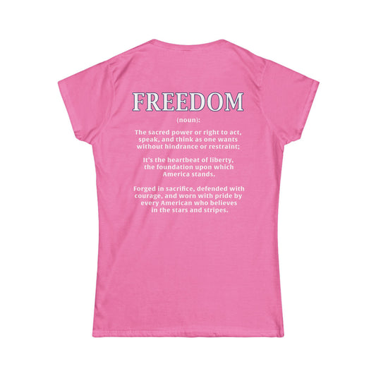 Freedom: The Heartbeat of Liberty Women's Tee