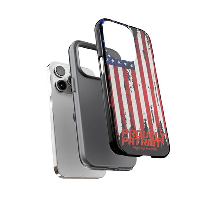 Distressed Flag Black, Phone Case