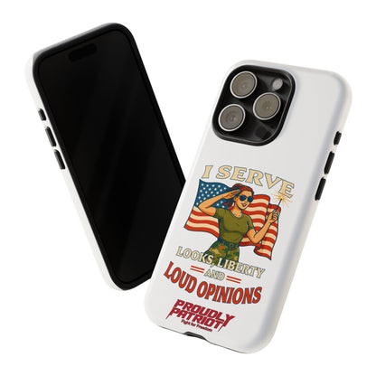 Patriotic Sass in Camo Class, Phone Case