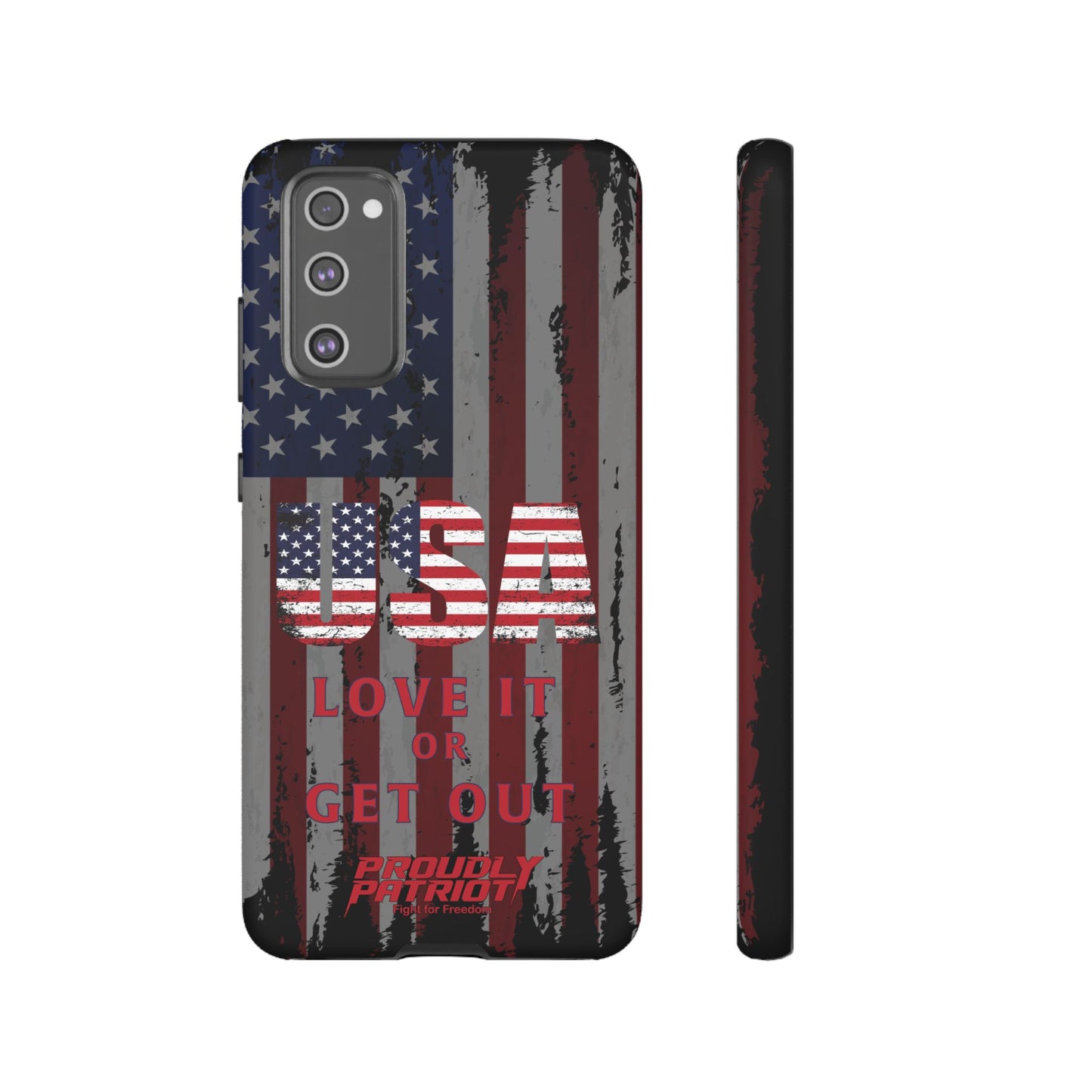 Stars, Stripes, and Zero Tolerance BLK Phone Case