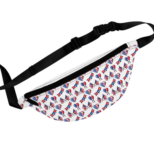 Heart USA Fanny Pack | Perfect for Festivals, Travel, & Everyday Use | Stylish Accessory, Gift Idea, Concert Bag