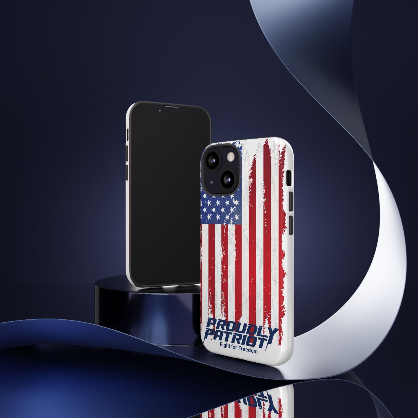 Distressed Flag, Patriotic Phone Case for Proud Americans, USA Flag Phone Cover, Tough Cases for Veterans, Independence Day Gift