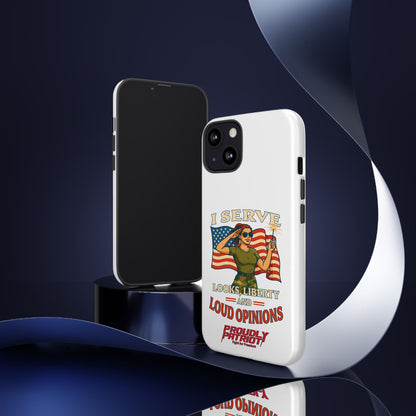 Patriotic Sass in Camo Class, Phone Case