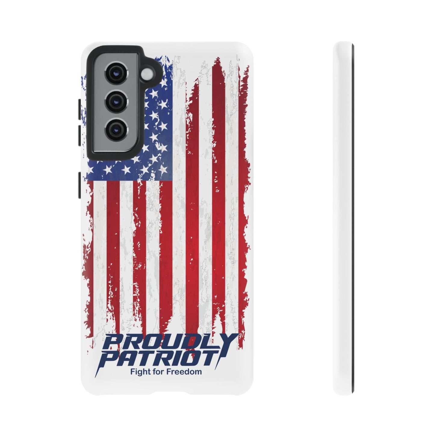 Distressed Flag, Patriotic Phone Case for Proud Americans, USA Flag Phone Cover, Tough Cases for Veterans, Independence Day Gift