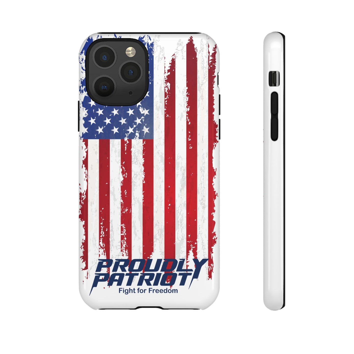 Distressed Flag, Patriotic Phone Case for Proud Americans, USA Flag Phone Cover, Tough Cases for Veterans, Independence Day Gift