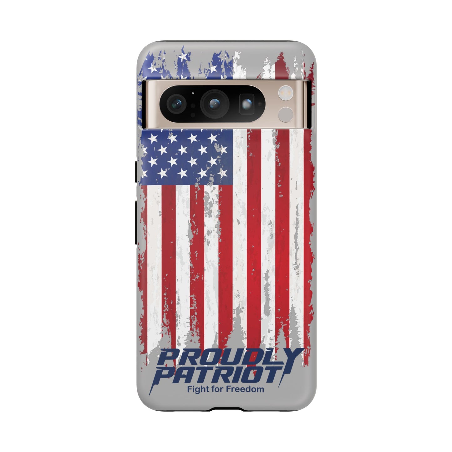 Distressed Flag Gray, Phone Case