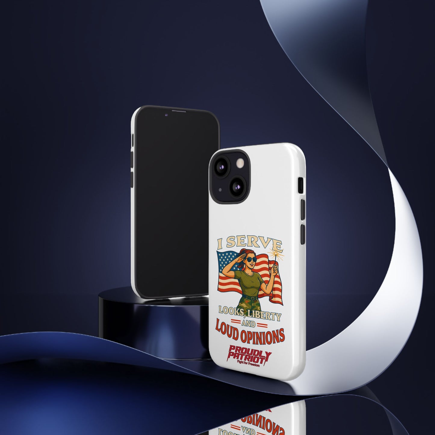 Patriotic Sass in Camo Class, Phone Case