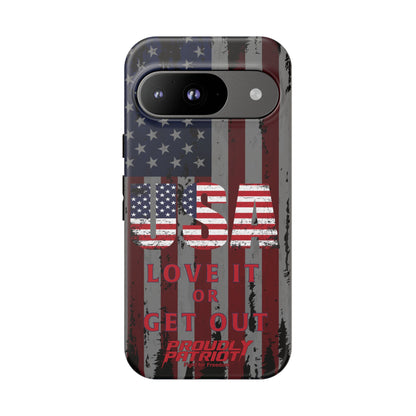 Stars, Stripes, and Zero Tolerance BLK Phone Case