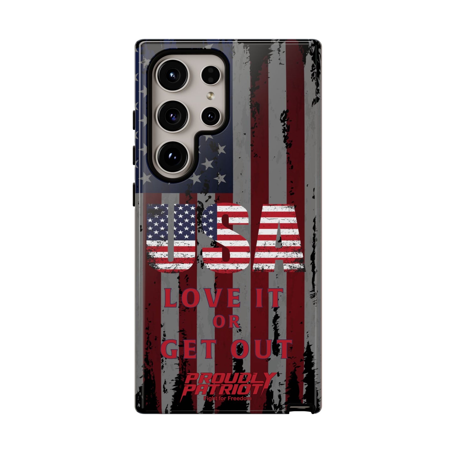 Stars, Stripes, and Zero Tolerance BLK Phone Case