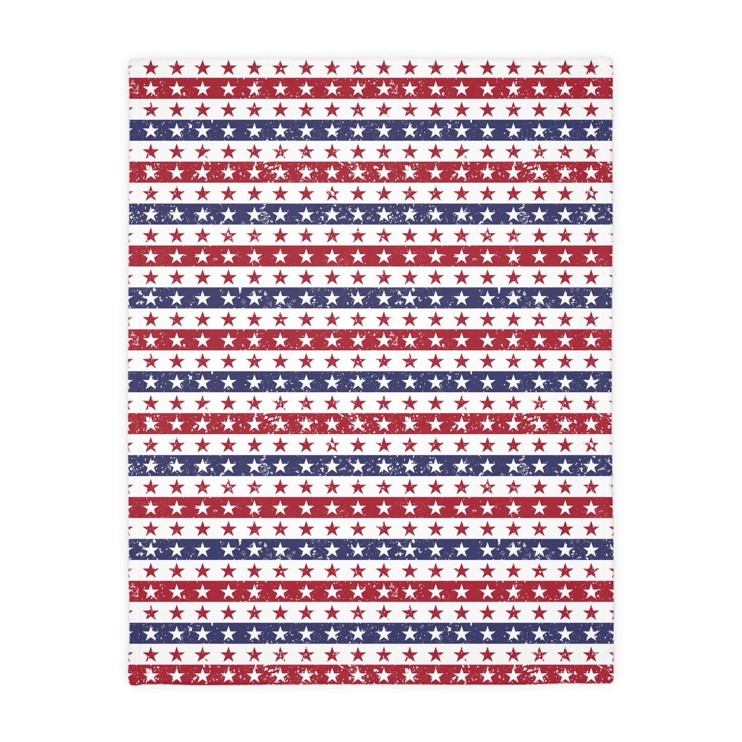 Cozy Patriotic Velveteen Blanket