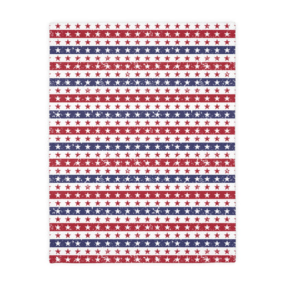 Cozy Patriotic Velveteen Blanket