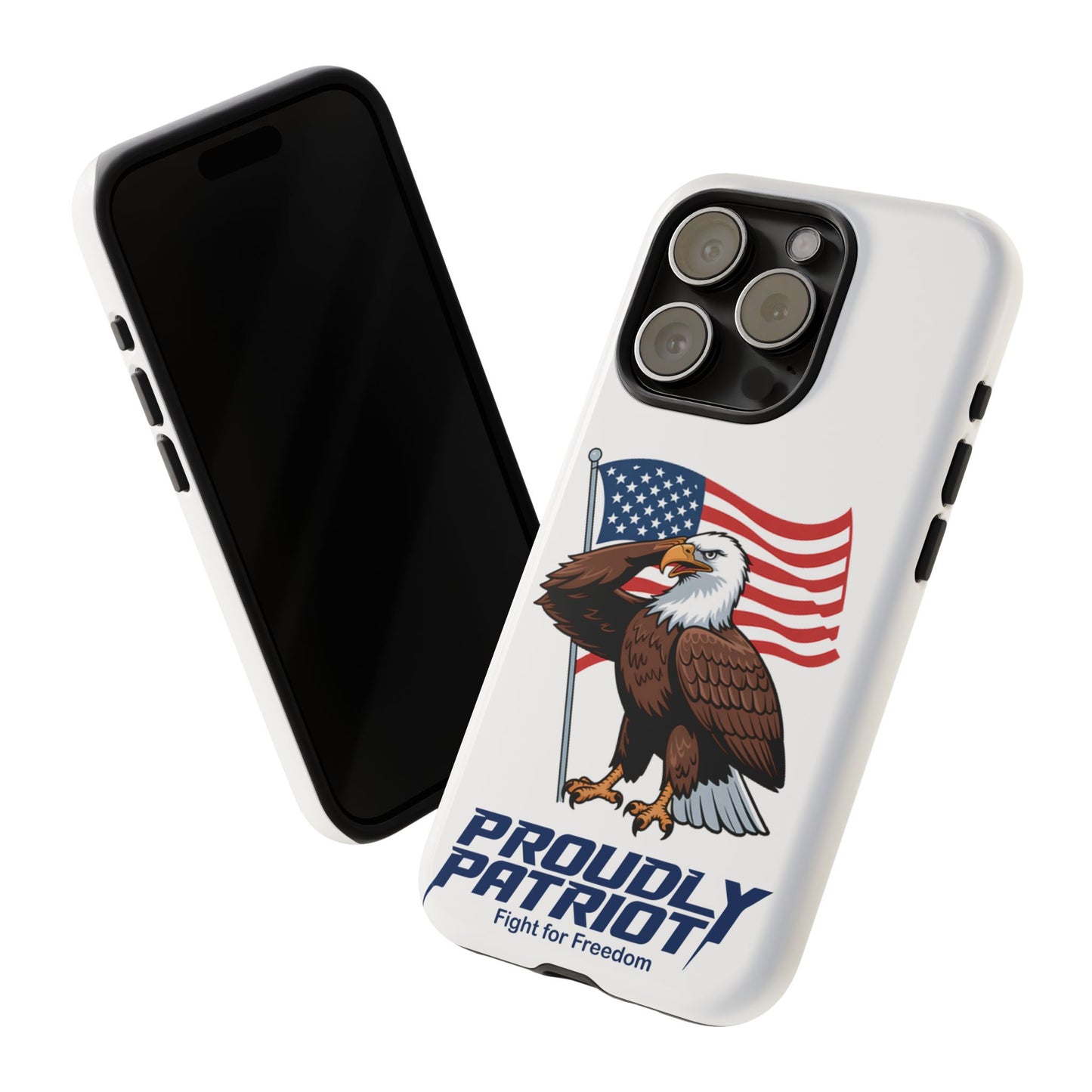 Major Talon Reporting for Duty! Patriotic Phone Case for Proud Americans, USA Flag Phone Cover, Tough Cases for Veterans, Independence Day Gift