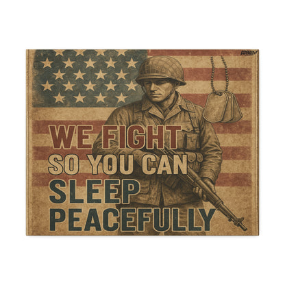 Sleep Peacefully Canvas Wall Art