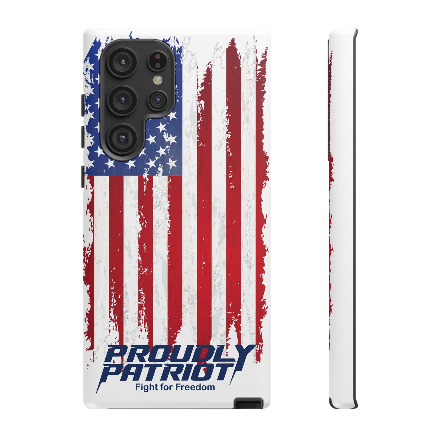 Distressed Flag, Patriotic Phone Case for Proud Americans, USA Flag Phone Cover, Tough Cases for Veterans, Independence Day Gift
