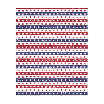 Cozy Patriotic Velveteen Blanket
