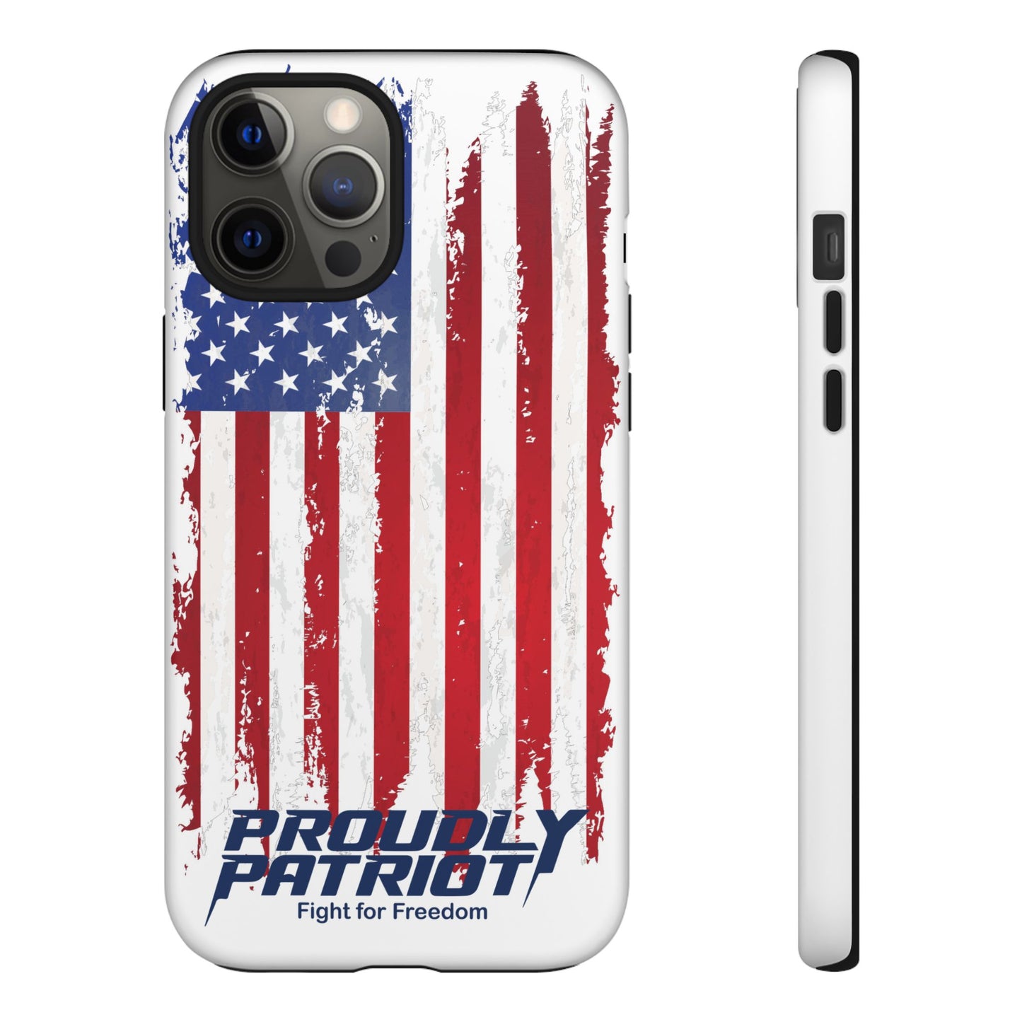 Distressed Flag, Patriotic Phone Case for Proud Americans, USA Flag Phone Cover, Tough Cases for Veterans, Independence Day Gift