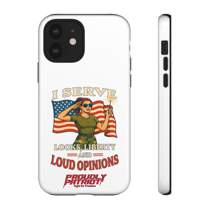 Patriotic Sass in Camo Class, Phone Case