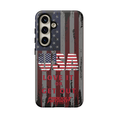 Stars, Stripes, and Zero Tolerance BLK Phone Case