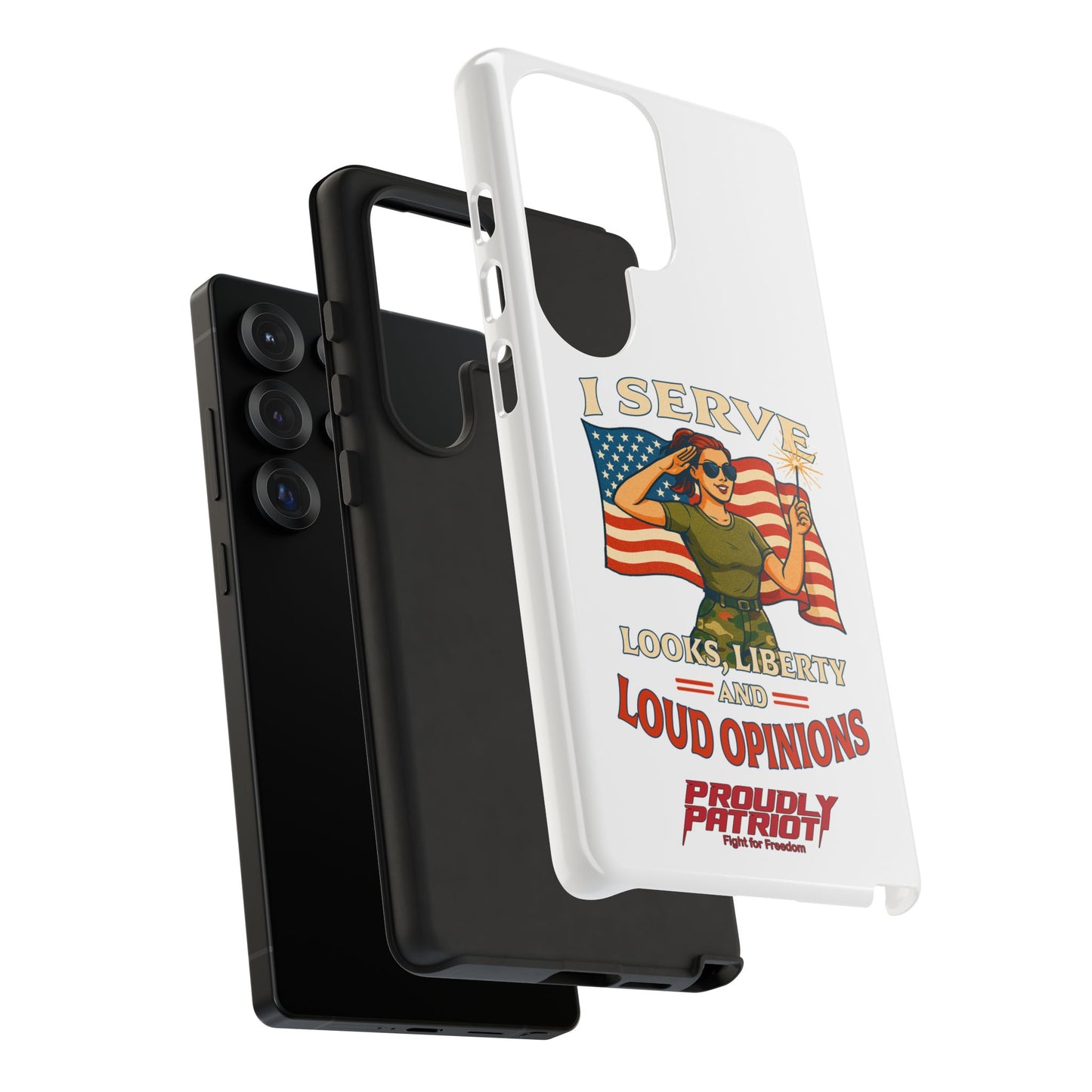 Patriotic Sass in Camo Class, Phone Case