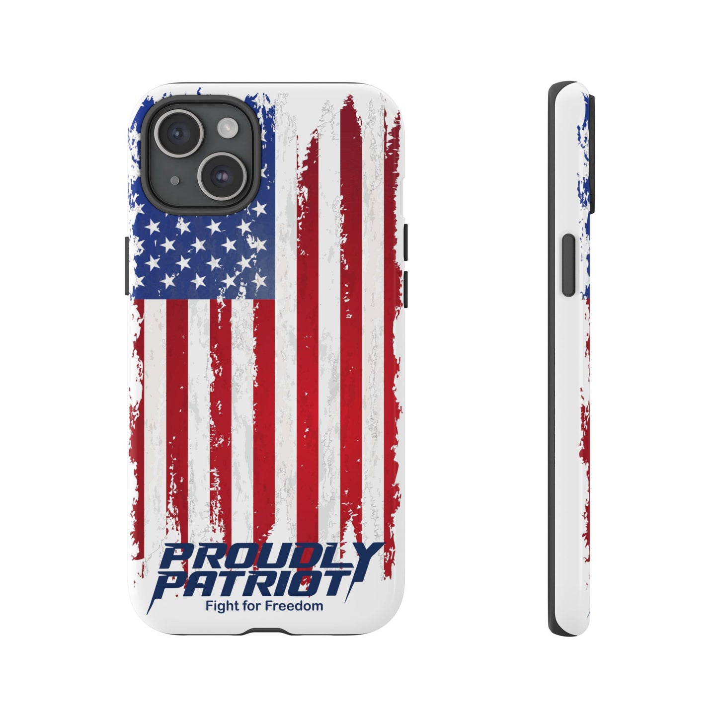 Distressed Flag, Patriotic Phone Case for Proud Americans, USA Flag Phone Cover, Tough Cases for Veterans, Independence Day Gift