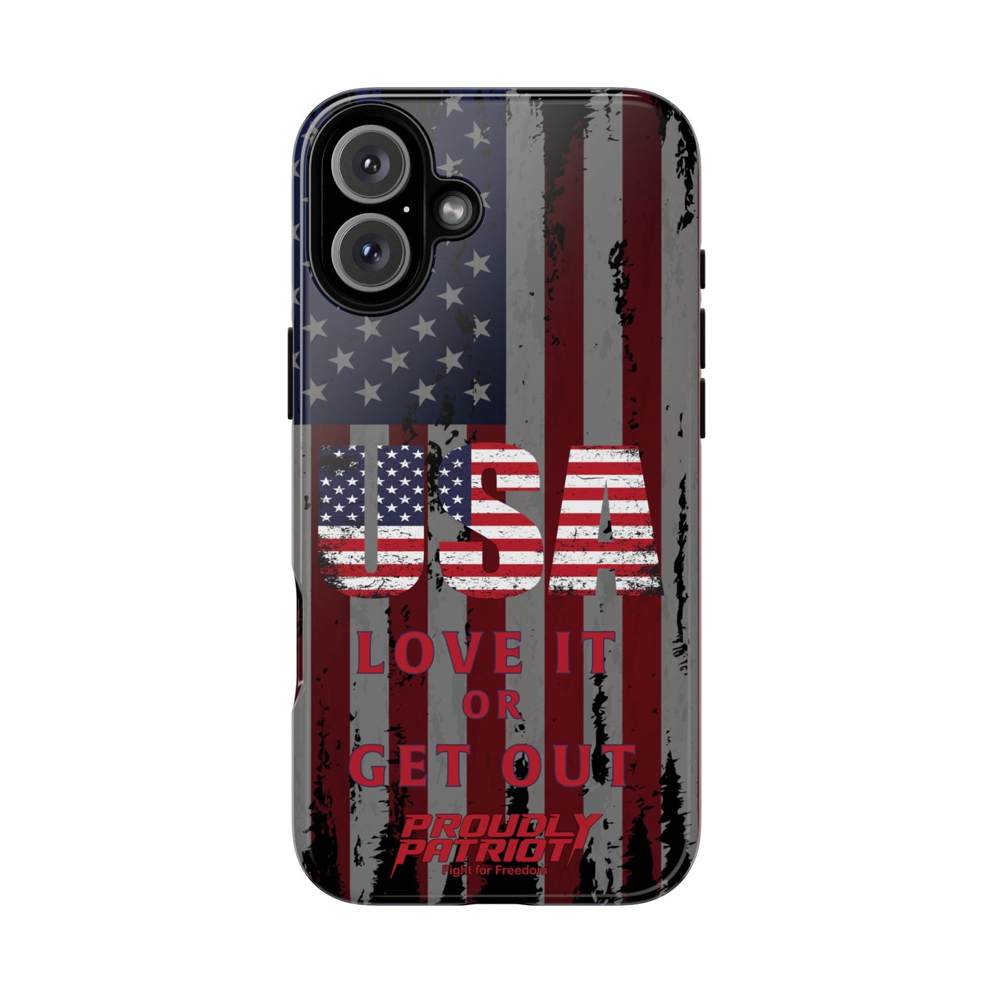 Stars, Stripes, and Zero Tolerance BLK Phone Case