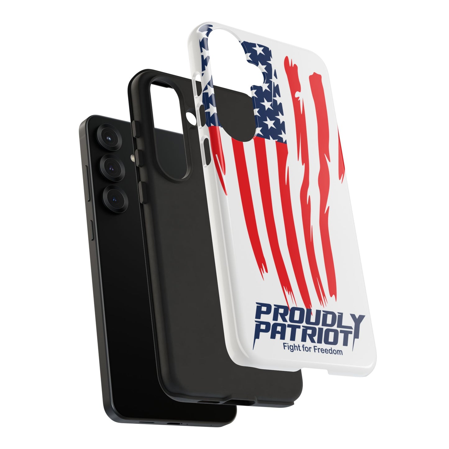 The Flag, Patriotic Phone Case for Proud Americans, USA Flag Phone Cover, Tough Cases for Veterans, Independence Day Gift