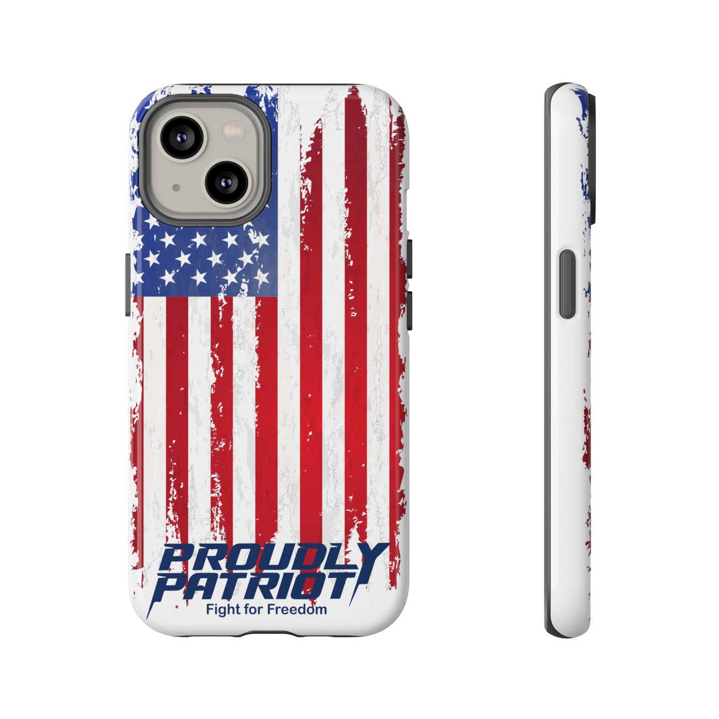 Distressed Flag, Patriotic Phone Case for Proud Americans, USA Flag Phone Cover, Tough Cases for Veterans, Independence Day Gift