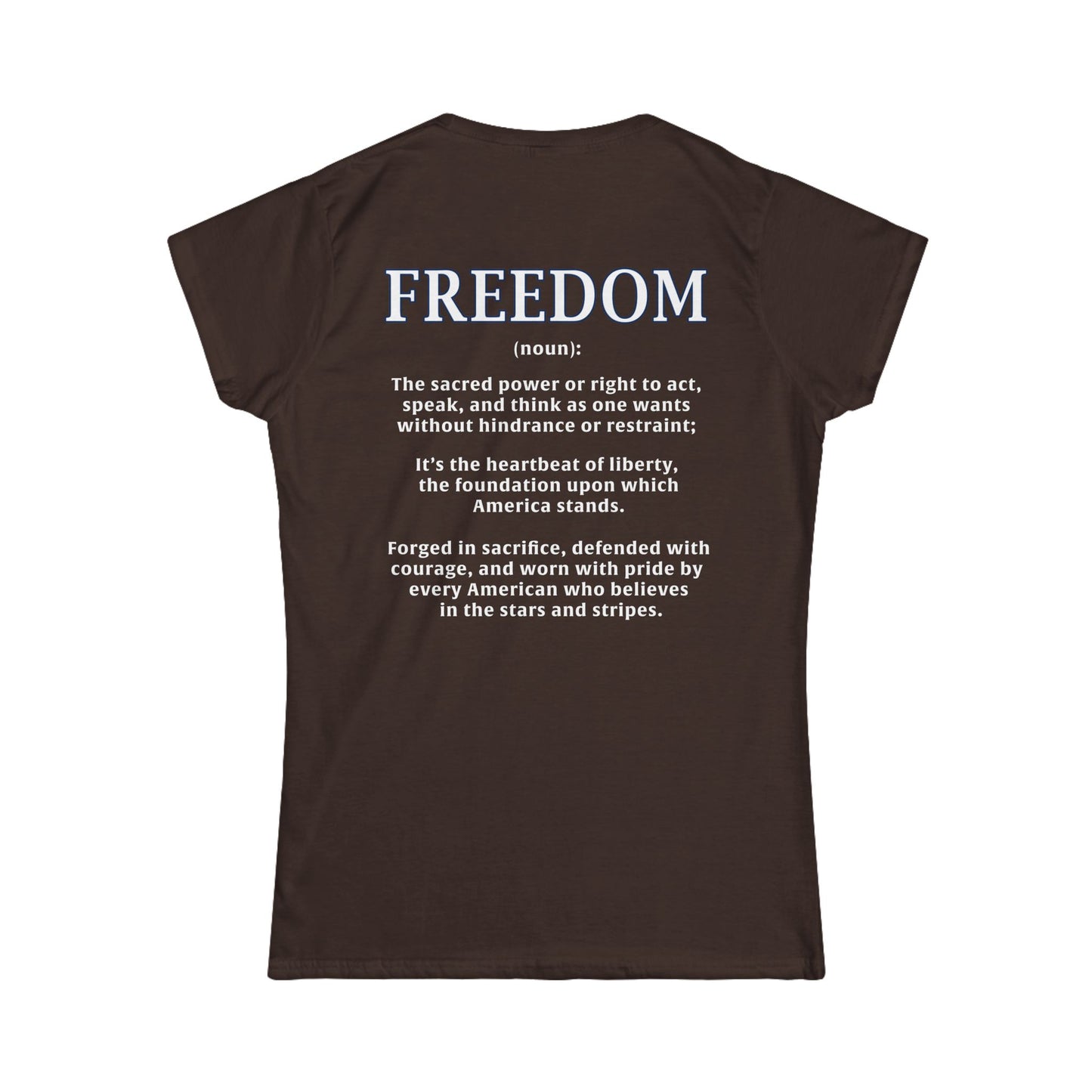 Freedom: The Heartbeat of Liberty Women's Tee