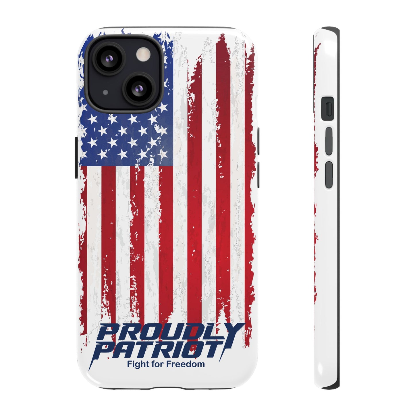 Distressed Flag, Patriotic Phone Case for Proud Americans, USA Flag Phone Cover, Tough Cases for Veterans, Independence Day Gift