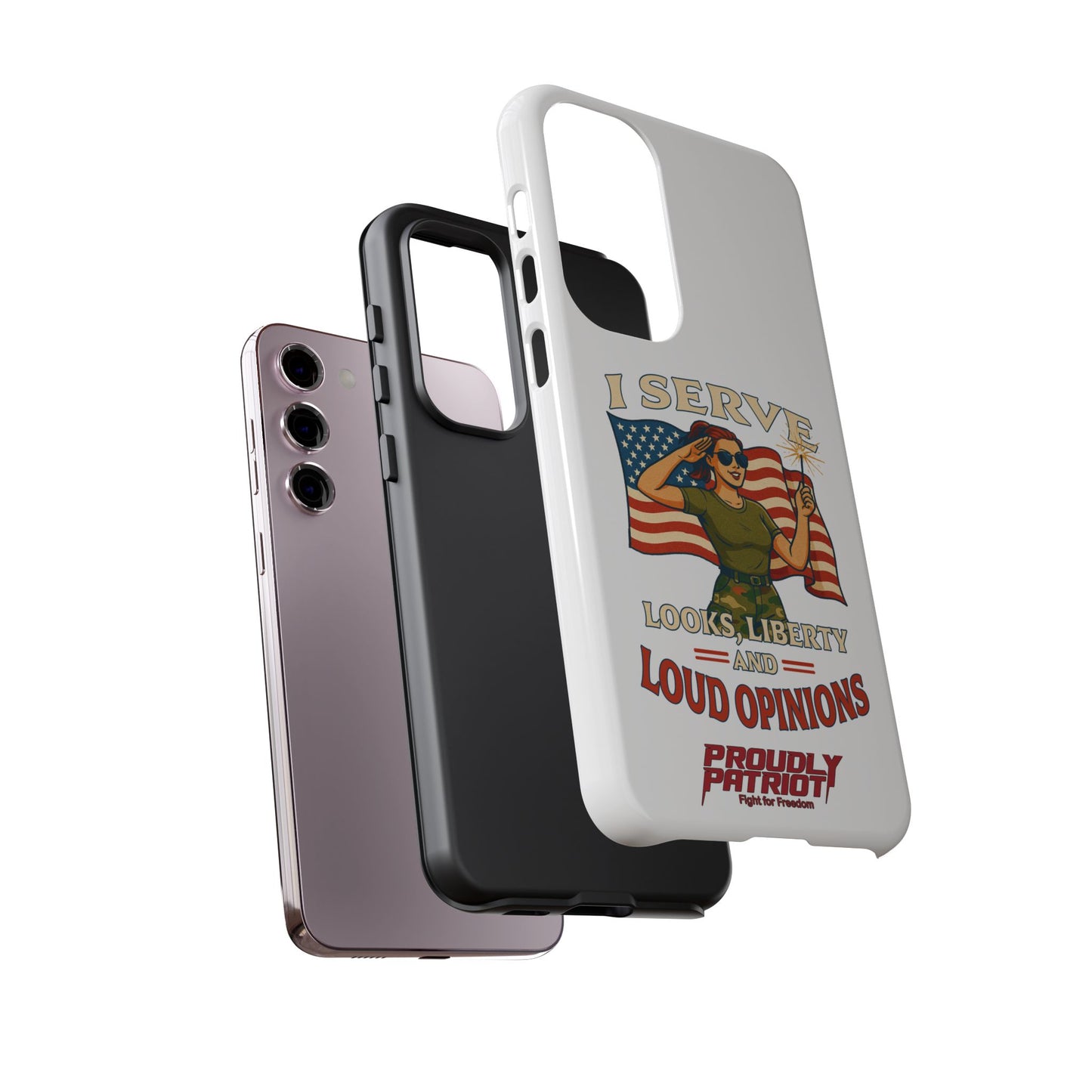 Patriotic Sass in Camo Class, Phone Case