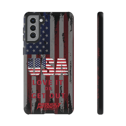 Stars, Stripes, and Zero Tolerance BLK Phone Case