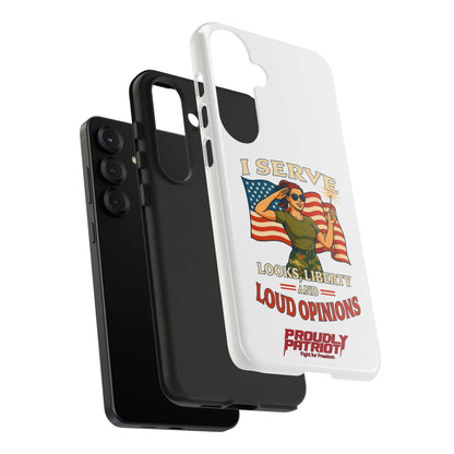 Patriotic Sass in Camo Class, Phone Case