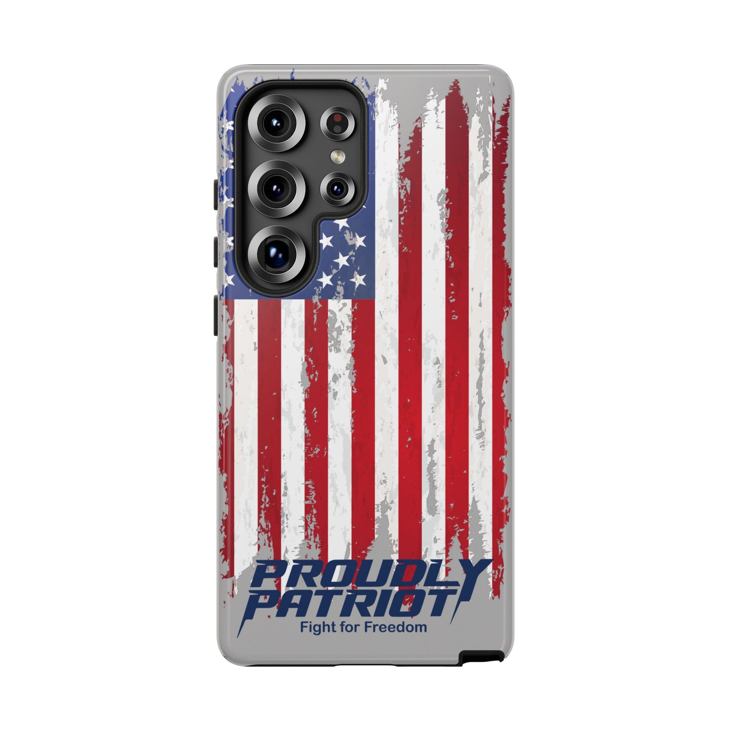 Distressed Flag Gray, Phone Case