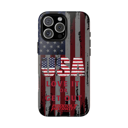 Stars, Stripes, and Zero Tolerance BLK Phone Case