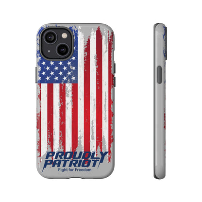 Distressed Flag Gray, Phone Case