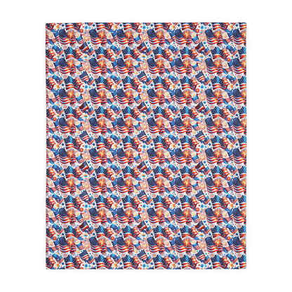 Celebrate the USA Velveteen Blanket