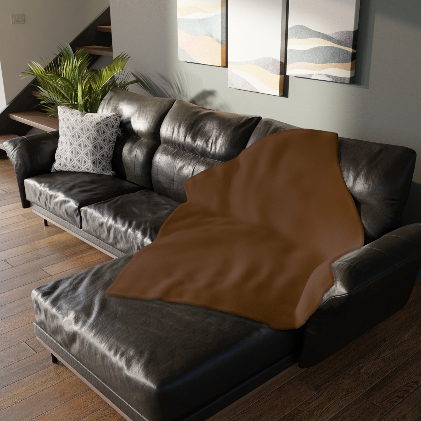 Flags and Eagles Velveteen Blanket