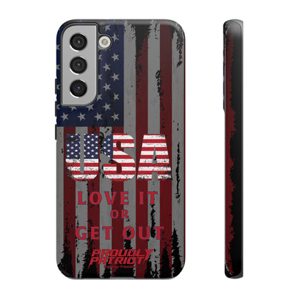 Stars, Stripes, and Zero Tolerance BLK Phone Case
