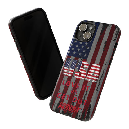 Stars, Stripes, and Zero Tolerance BLK Phone Case