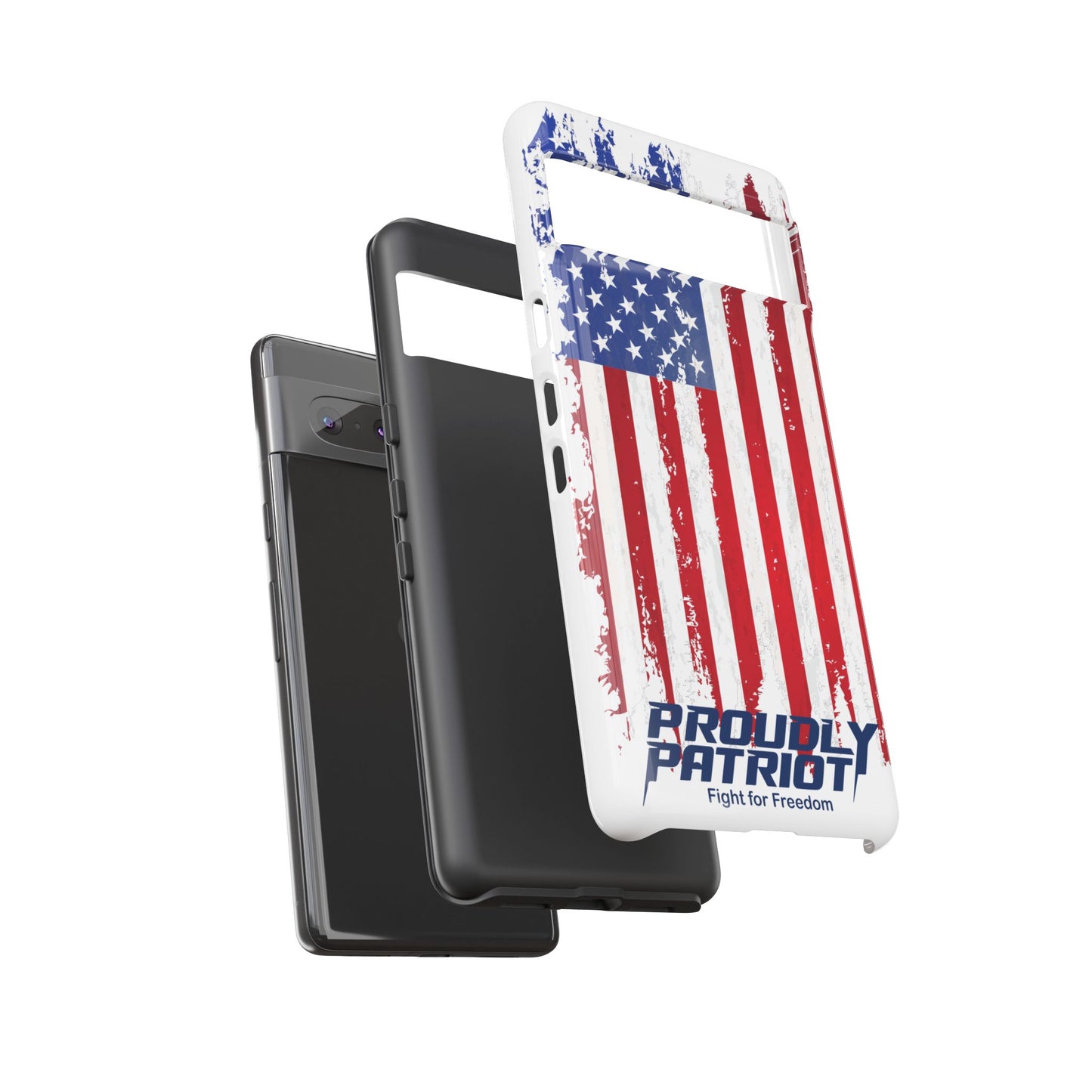 Distressed Flag, Patriotic Phone Case for Proud Americans, USA Flag Phone Cover, Tough Cases for Veterans, Independence Day Gift