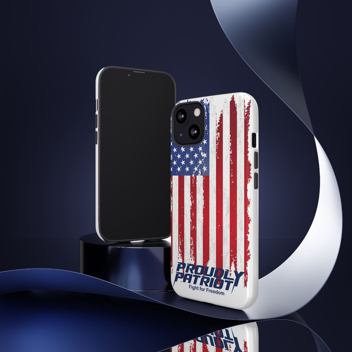 Distressed Flag, Patriotic Phone Case for Proud Americans, USA Flag Phone Cover, Tough Cases for Veterans, Independence Day Gift