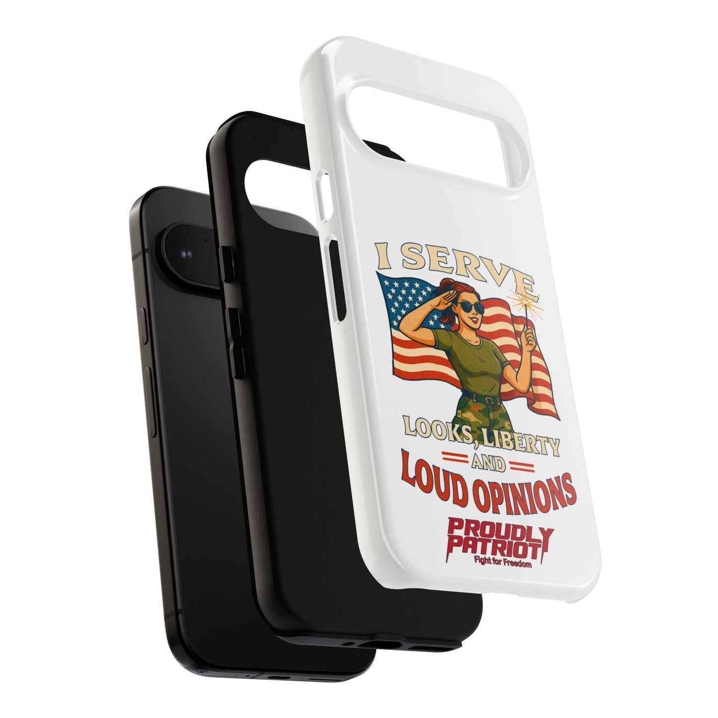 Patriotic Sass in Camo Class, Phone Case