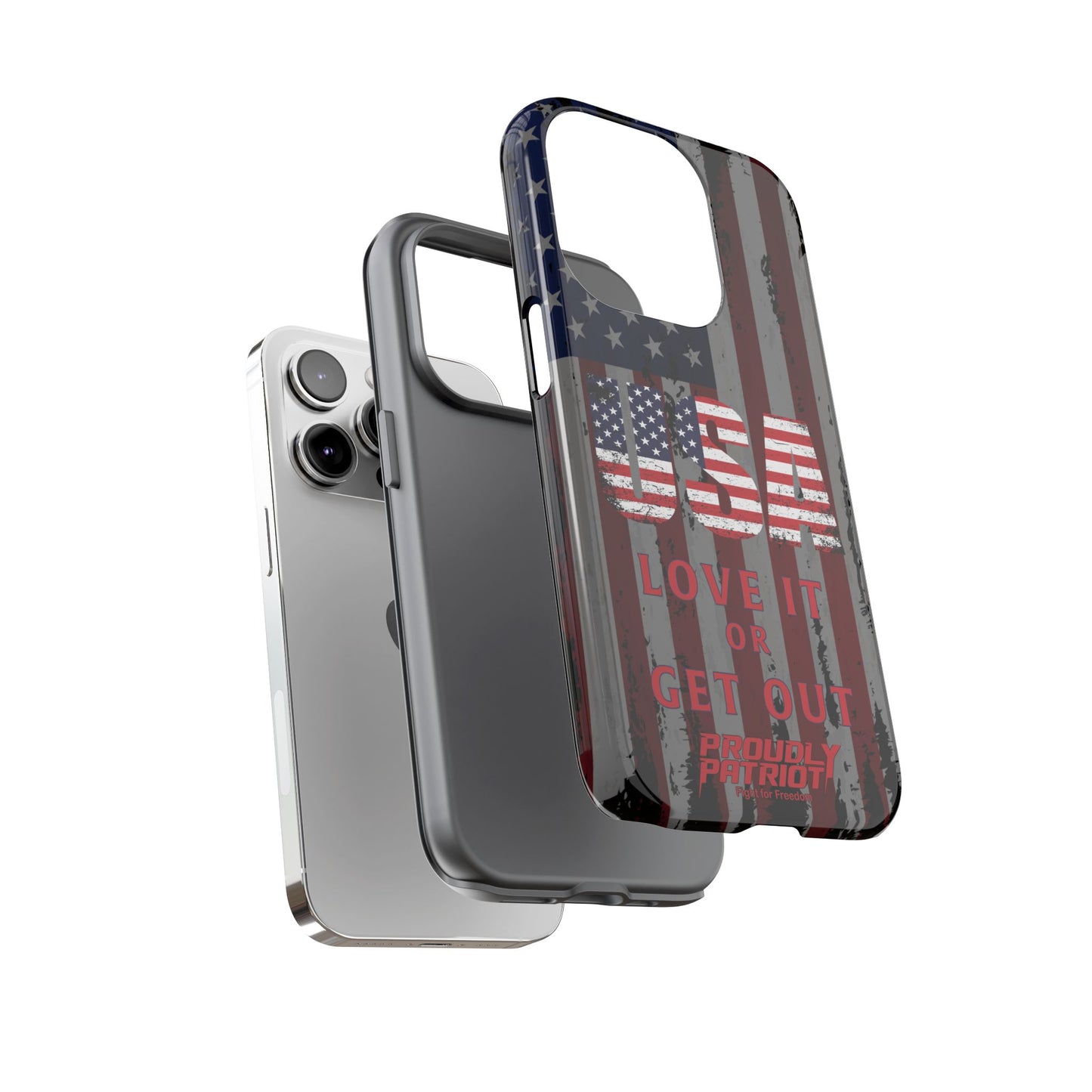 Stars, Stripes, and Zero Tolerance BLK Phone Case