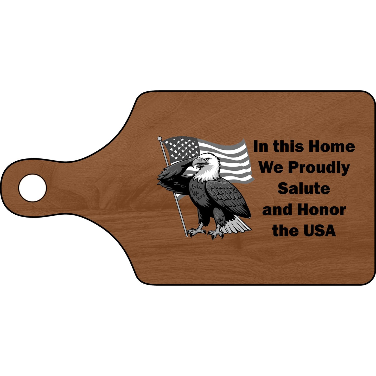 Proudly Salute Wooden Cutting Board