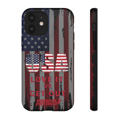 Stars, Stripes, and Zero Tolerance BLK Phone Case