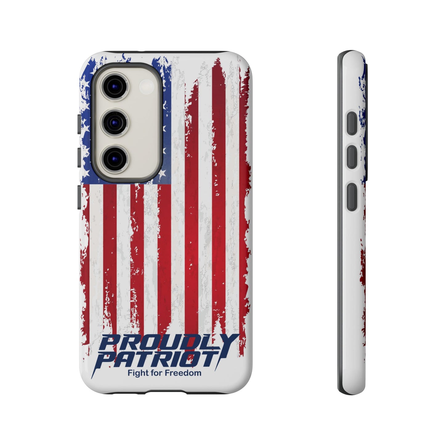 Distressed Flag, Patriotic Phone Case for Proud Americans, USA Flag Phone Cover, Tough Cases for Veterans, Independence Day Gift