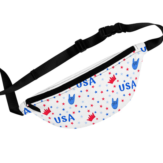 USA Fanny Pack | Perfect for Festivals, Travel, & Everyday Use | Stylish Accessory, Gift Idea, Concert Bag