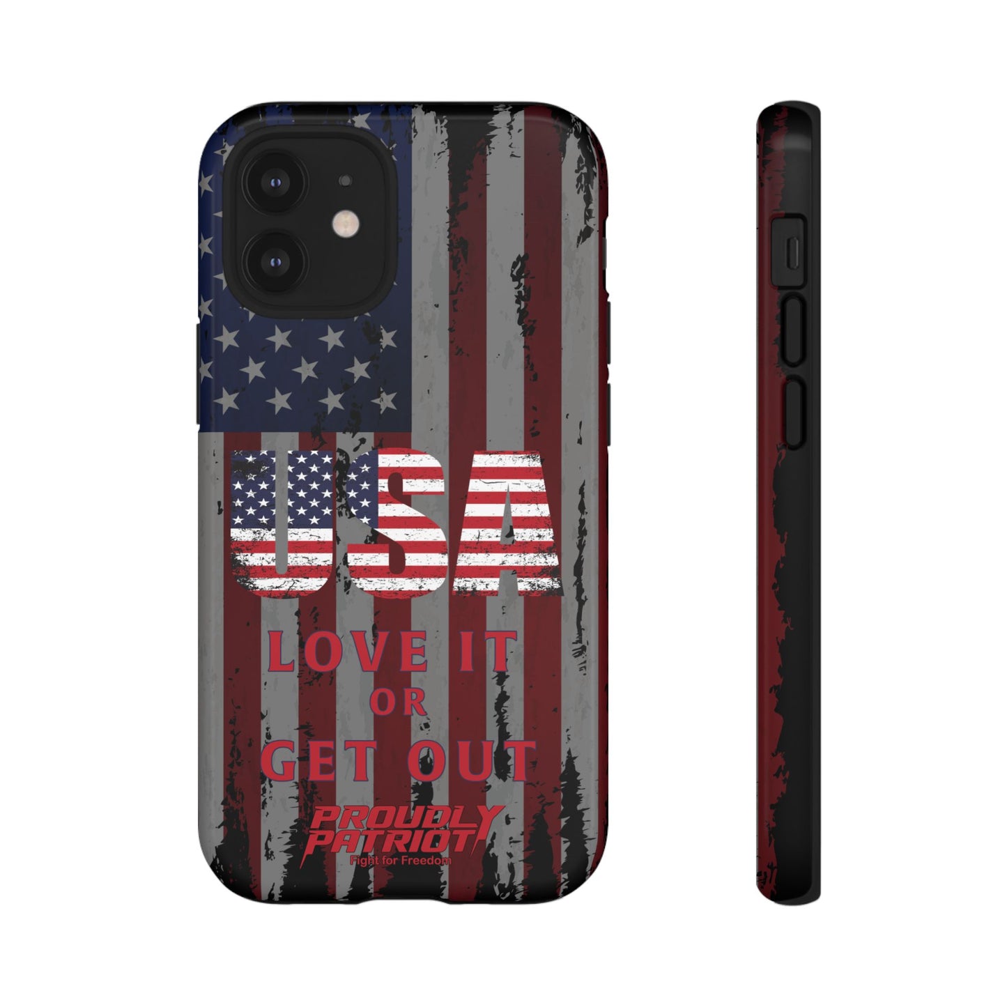 Stars, Stripes, and Zero Tolerance BLK Phone Case